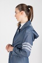 JEANS HOODED TRENCH COAT