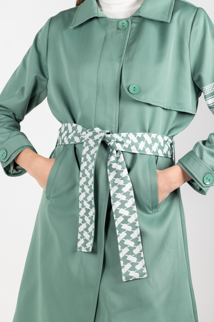 Trench Coat Long - Green