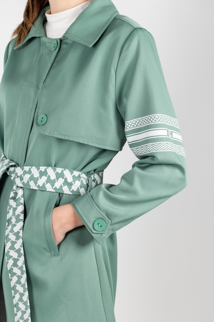 Trench Coat Long - Green