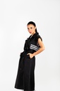 Sleeveless Long Vest - Black