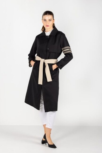 Trench Coat Long - Black